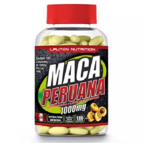 Maca Peruana Capsulas Lauton Nutrition - 180 capsulas
