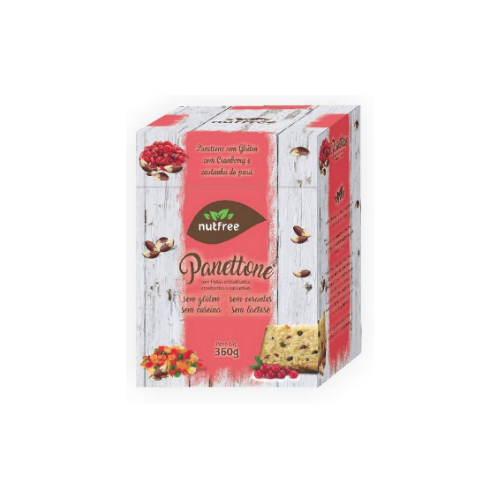 Panettone Artesanal sem Glúten Nutfree - 360g