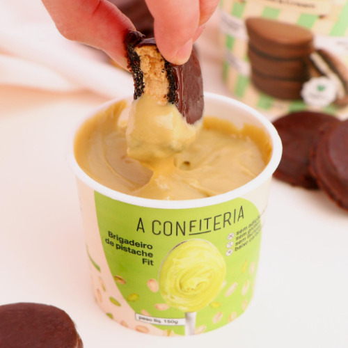Brigadeiro de Pistache Fit A Confiteria - 150g - Imagem 4