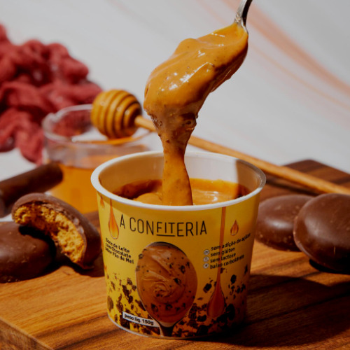 Doce de Leite com Chocolate sabor Pão de Mel Fit A Confiteria - 150g - Imagem 2