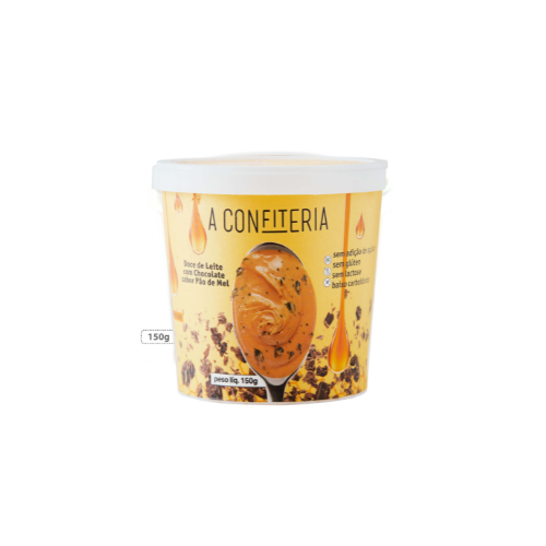 Doce de Leite com Chocolate sabor Pão de Mel Fit A Confiteria - 150g