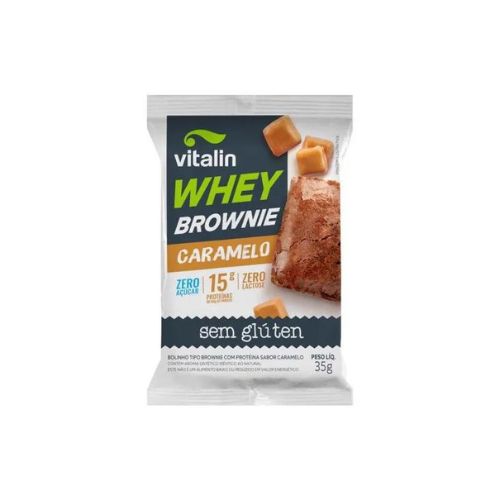 Brownie Whey Caramelo Zero Vitalin - 35g